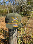 Dixie Bars Mallard- Green & Gold Rope Hat