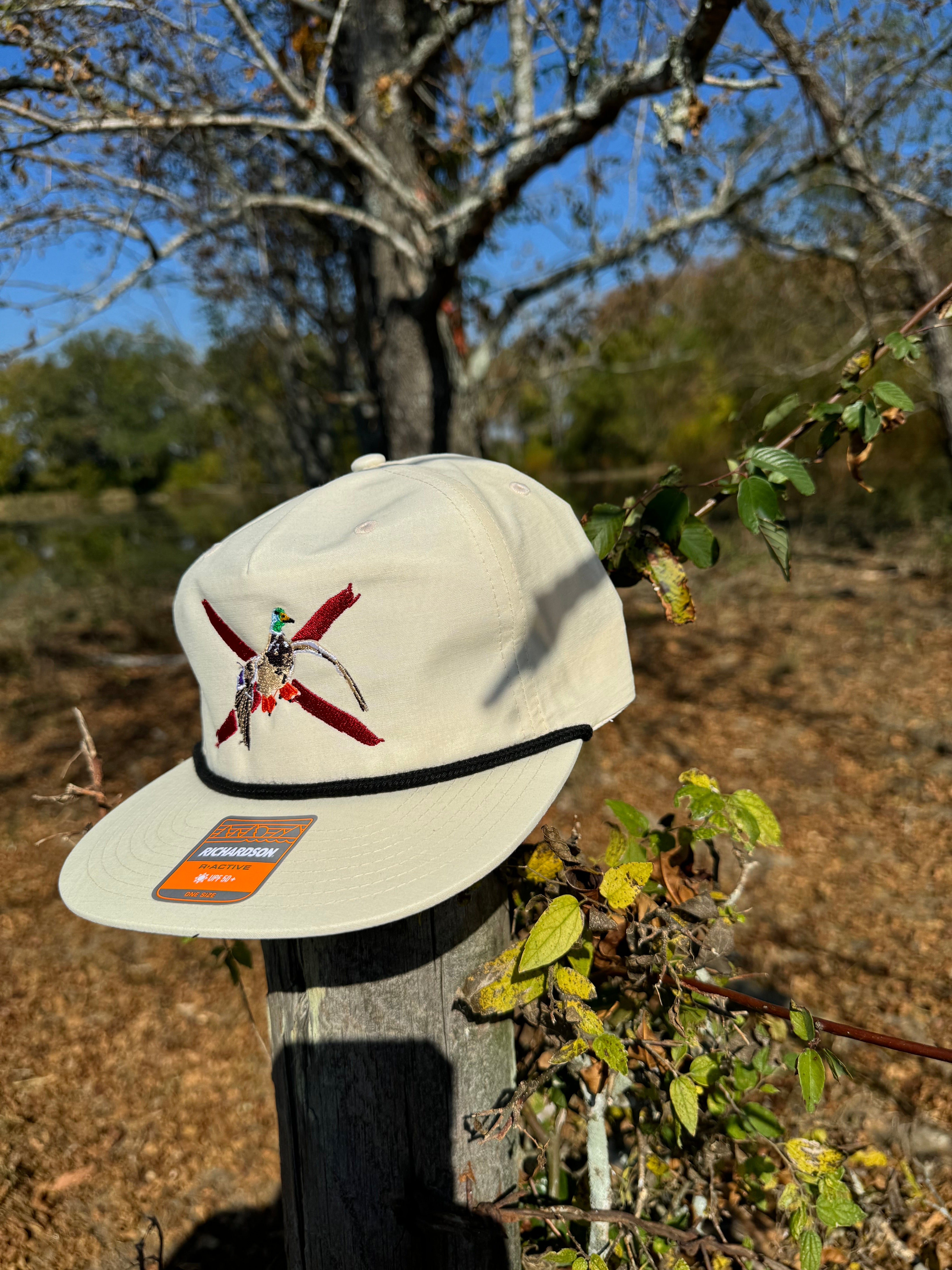 Dixie Bars Mallard- Birch & Crimson Rope Hat