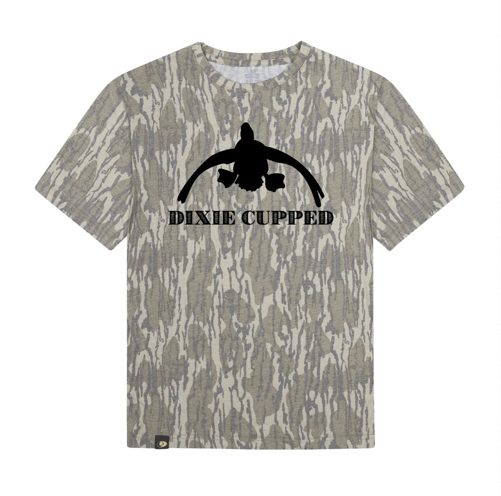 Dixie Cupped - Washed Out Mossy Oak Original Bottomland Cupped Duck Tee