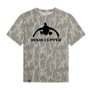 Dixie Cupped - Washed Out Mossy Oak Original Bottomland Cupped Duck Tee