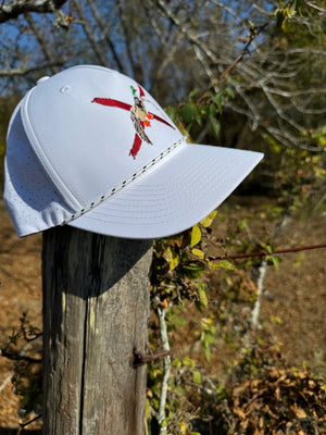 Dixie Bars Mallard- White & Crimson Rope Hat