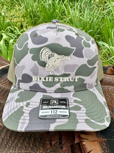 Dixie Strut Richardson 112 Cap  Old School Marsh w/ Loden Mesh SnapBack