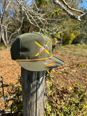 Dixie Bars Mallard- Green & Gold Rope Hat