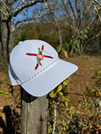 Dixie Bars Mallard- White & Crimson Rope Hat