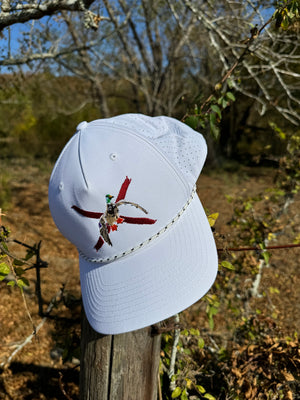 Dixie Bars Mallard- White & Crimson Rope Hat