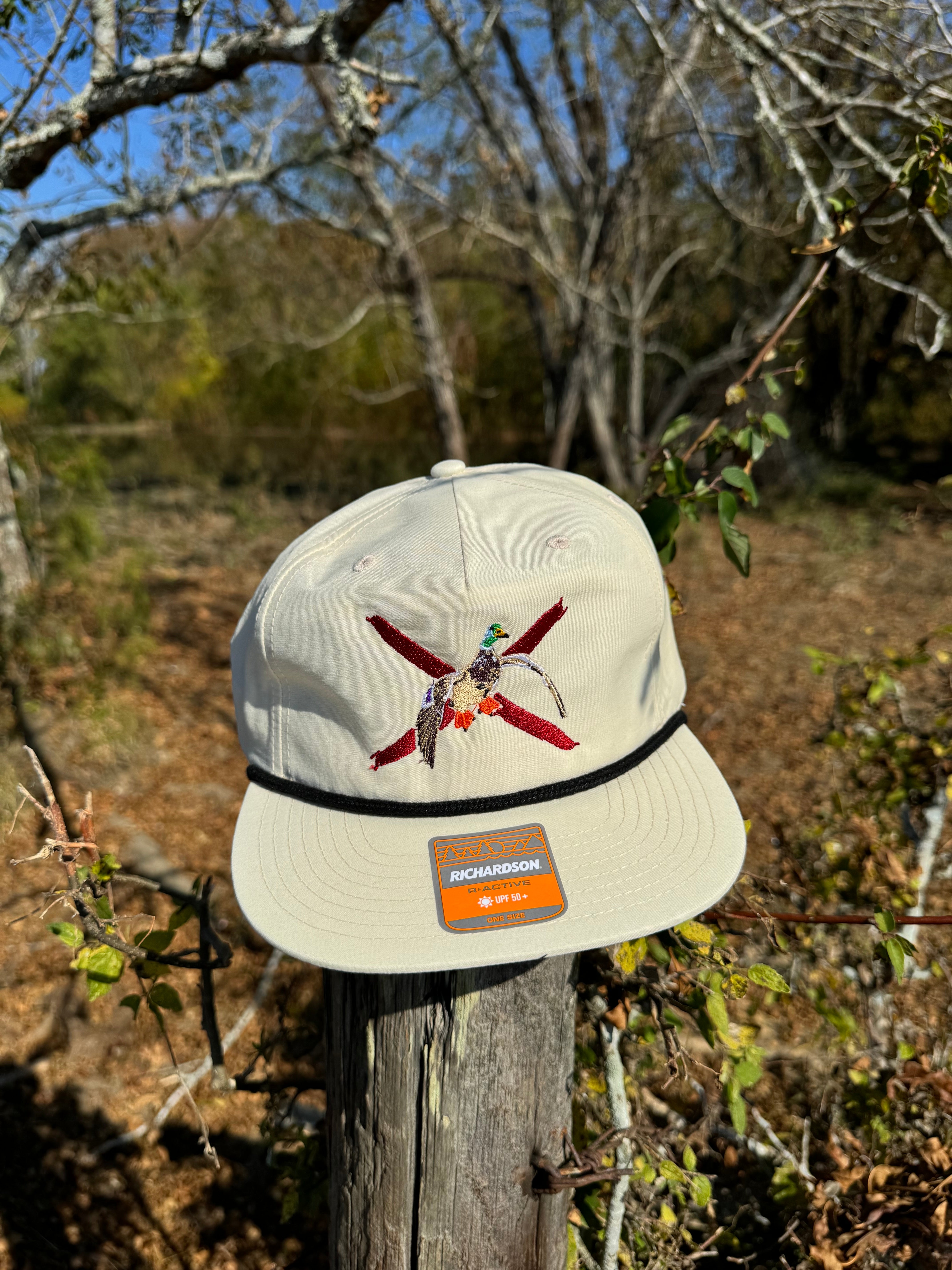 Dixie Bars Mallard- Birch & Crimson Rope Hat