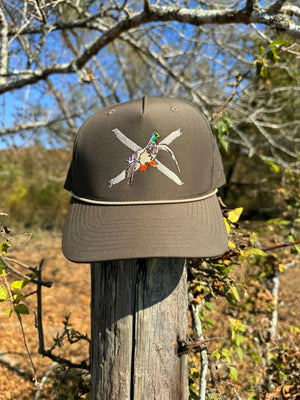 Dixie Bars Mallard- Chocolate with khaki Rope Hat