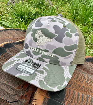 Dixie Strut Richardson 112 Cap  Old School Marsh w/ Loden Mesh SnapBack