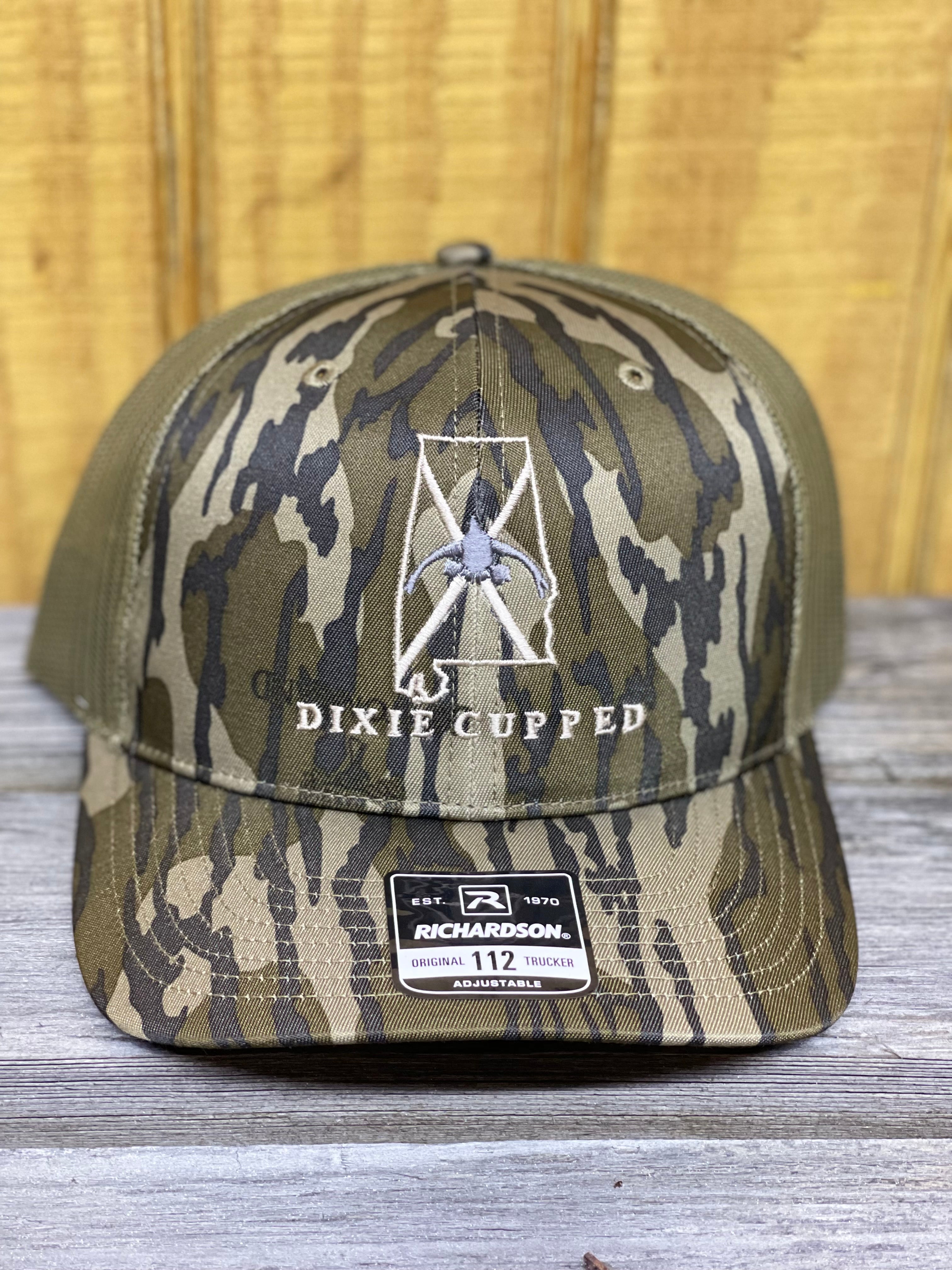 Dixie Cupped Richardson 112 Cap Camo w/ Loden Mesh SnapBack