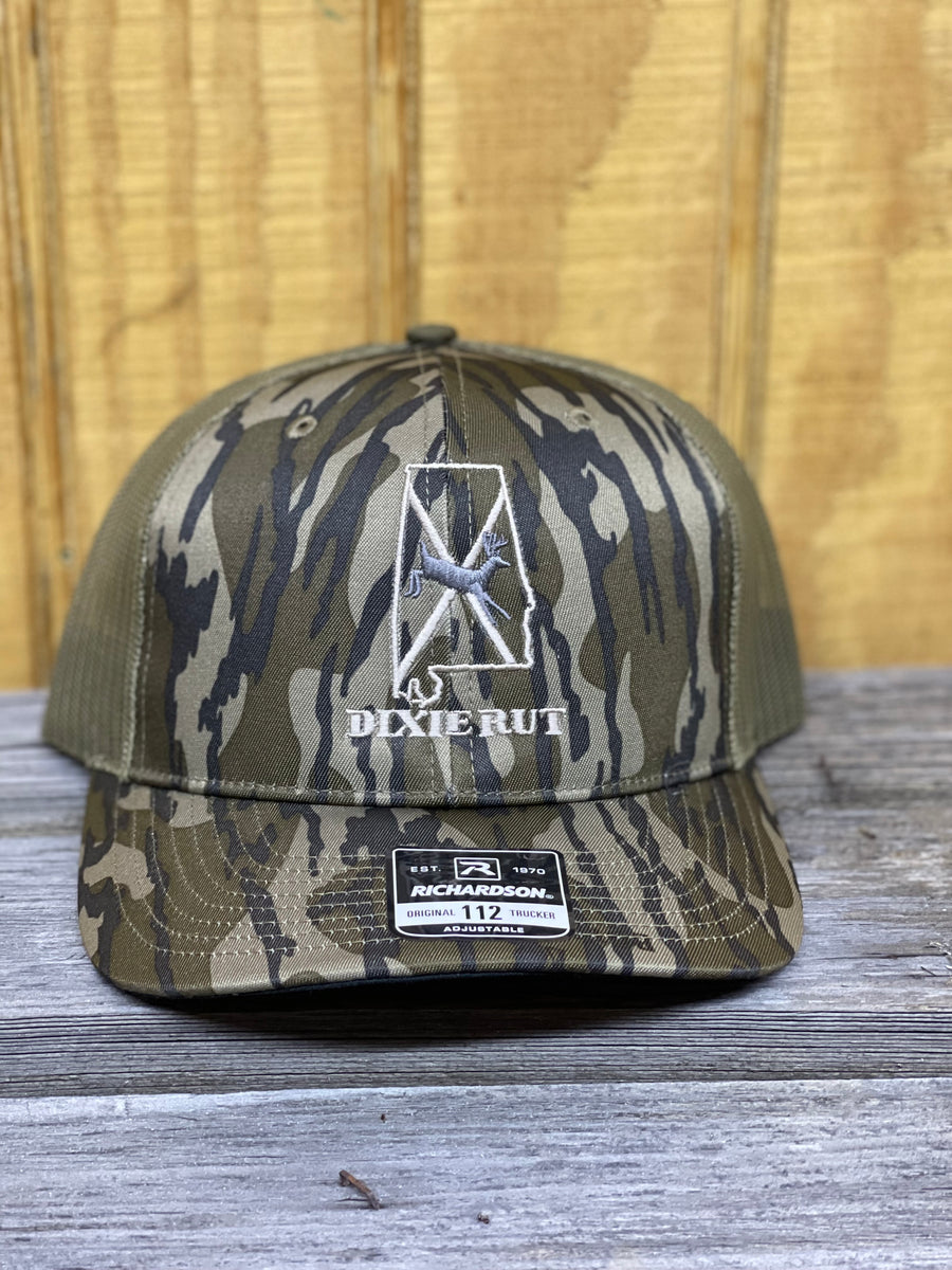 Dixie Rut Richardson 112 Cap Mossy Oak Bottomland Camo w/ Loden Mesh S ...