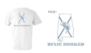 Dixie Hooked Alabama T-Shirt White
