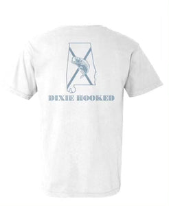 Dixie Hooked Alabama T-Shirt White